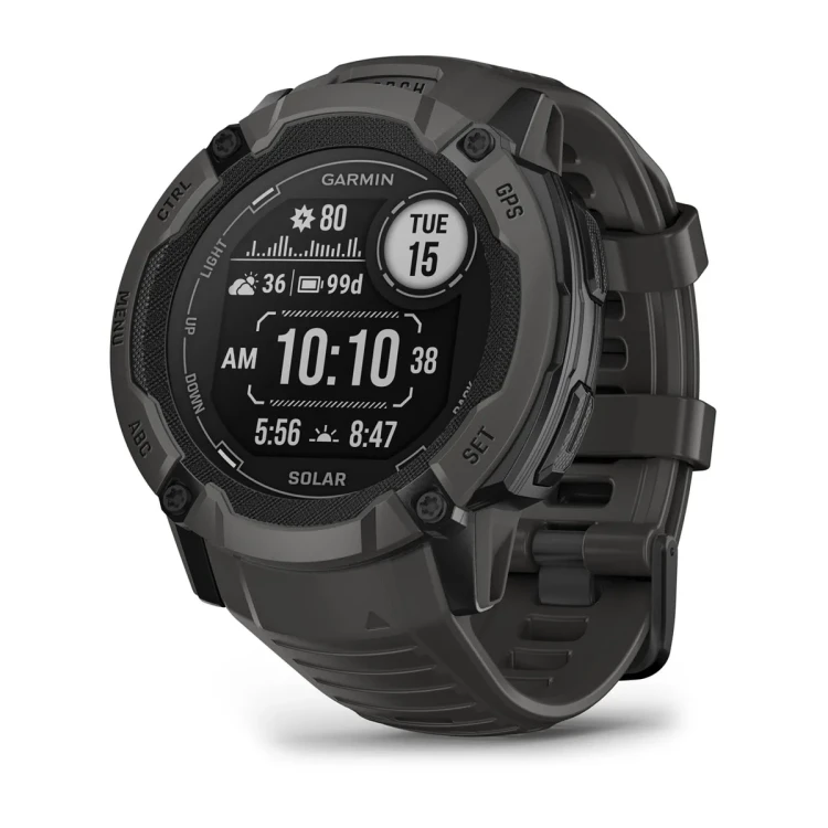 Garmin Instict 2X Solar to zaawansowany i odporny na trudne warunki zegarek OUTDOOR. Wersja 2X posiada dodatkowo wbudowaną latarkę LED.