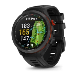 Garmin Approach S70 - 47 mm - Czarna ceramiczna ramka i czarna silikonowa opaska [010-02746-12]