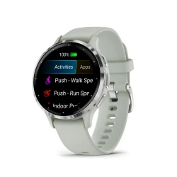 Garmin Venu 3s Srebrna ramka z paskiem w kolorze sage grey [010-02785-01]