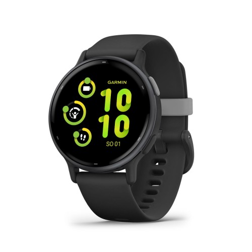 Garmin Vivoactive 5 to nowoczesny smartwatch wyposażony w ekran AMOLED w rozmiarze 1,2" oraz działający na baterii do 11 dni.