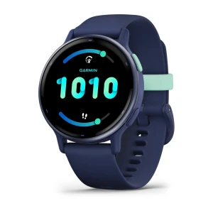 Garmin Vivoactive  5 - Aluminiowy Bezel w kolorze Navy, koperta w kolorze Navy z silikonowym paskiem [010-02862-12]