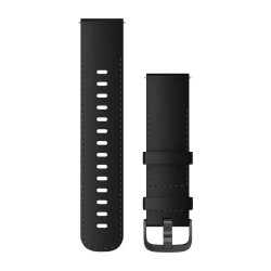 Skórzany pasek Quick Release 22mm - Czarny [010-12932-63]