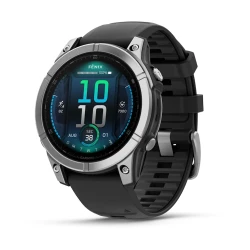 Garmin Fenix E - 47mm - Srebrny z silikonowym paskiem w kolorze grafitowym [010-03025-00]
