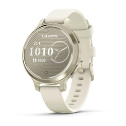 Garmin Lily 2 Active Lunar Gold z paskiem silikonowym w kolorze Bone [010-02891-00]
