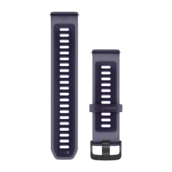 Silikonowy pasek Garmin Quick Release 22mm - Półprzeźroczysty w kolorze Imperial purple/Indygo z zapięciem slate [010-11251-AV]