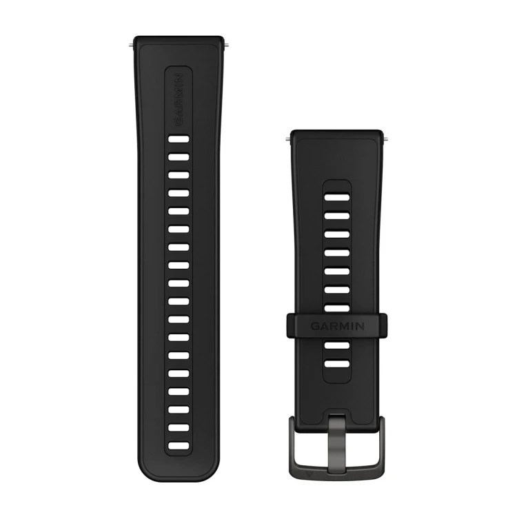 Silikonowy pasek Garmin Quick Release 24mm w kolorze czarnym