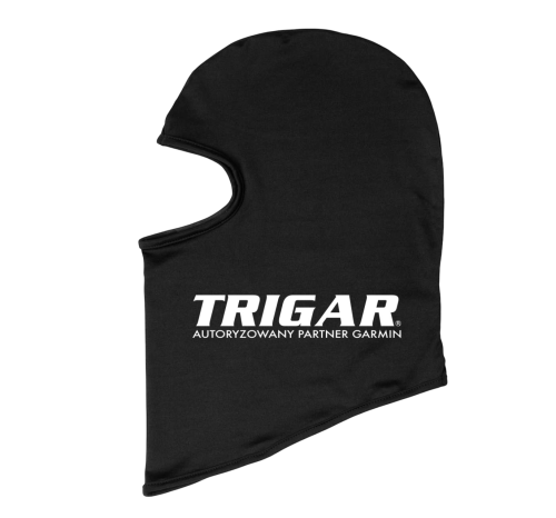 Kominiarka motocyklowa czarna z białym logo TRIGAR