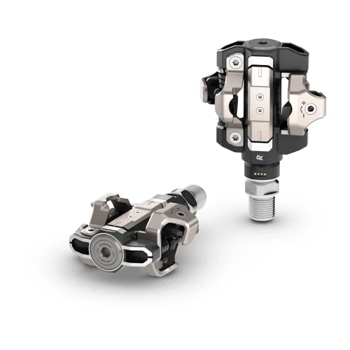 Pomiar mocy z dwoma czujnikami Garmin Rally XC210 przeznaczony do mocowań Shimano SPD.