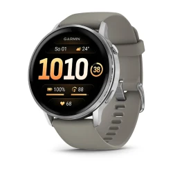 Garmin Venu 4 - 45 mm - Srebrny z silikonowym paskiem w kolorze Silver Gray [010-03014-01]