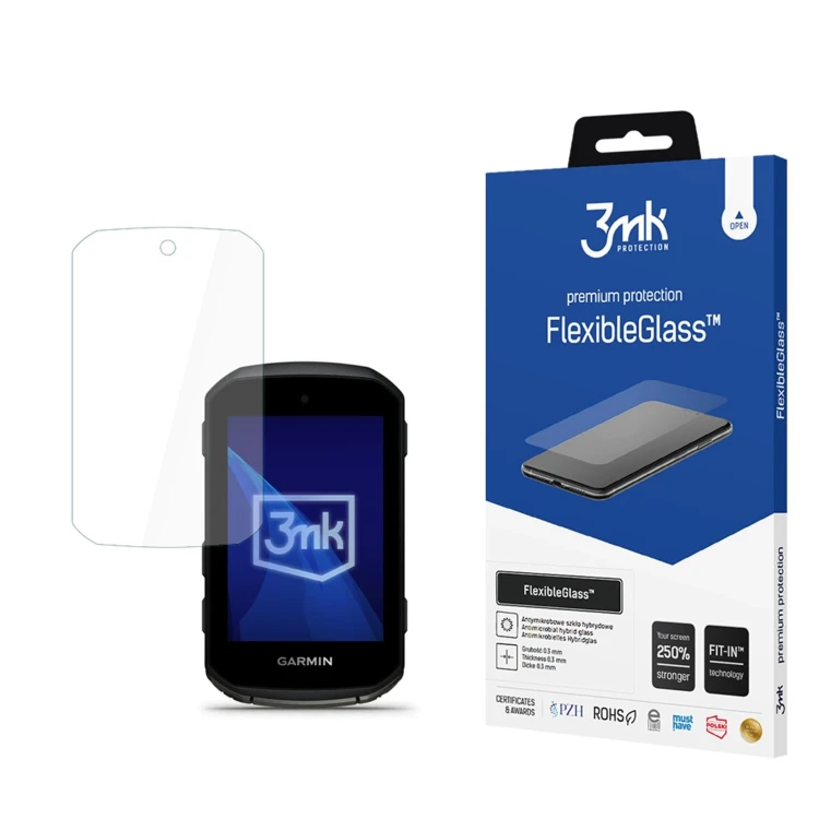 Szkiełko 3MK do nawigacji komputerowych Garmin Edge 550 i 850.