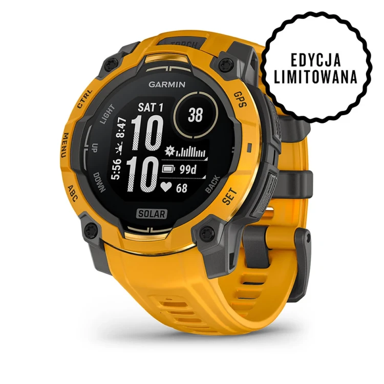 Instinct 3 to wytrzymały smartwatch GPS, który został zaprojektowany z myślą o sprostaniu każdemu wyzwaniu.