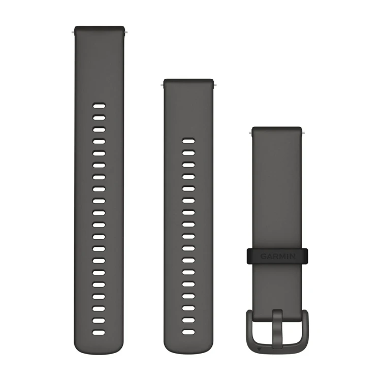 Silikonowy pasek  w rozmiarze 20mm z systemem mocowania Quick Release.
