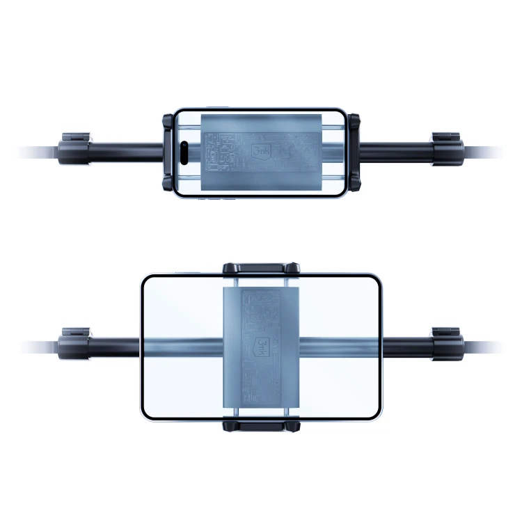 Uchwyt samochodowy na telefon i tablet 3mk Double Headrest Holder