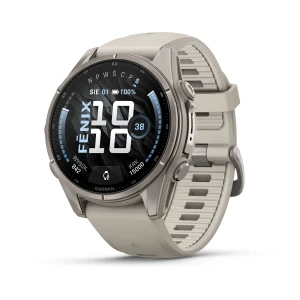 Garmin Fenix 9 - 43mm - Tytanowy z silikonowym paskiem w kolorze Fog Gray[010-04761-01]