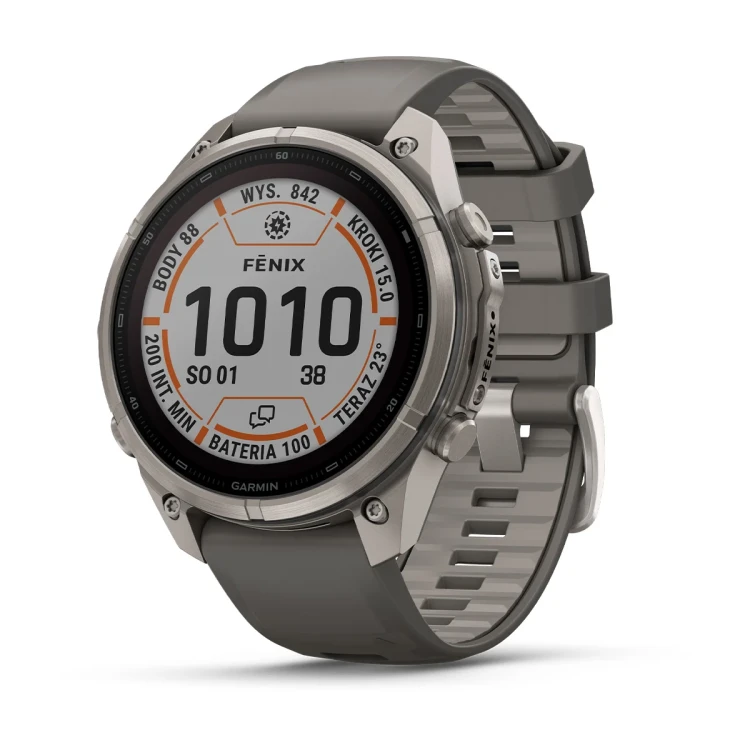 Multisportowy smartwatch GPS premium stworzony dla sportowców i poszukiwaczy przygód o mniejszych nadgarstkach. Oferuje zaawansowane monitorowanie wytrzymałości i staminy oraz płynne, intuicyjne mapy z precyzyjnym wyznaczaniem tras.