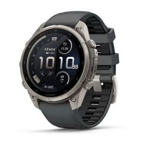 Garmin Fenix 9 PRO inReach - 47mm - Tytanowy z silikonowym paskiem w kolorze Graphite / Black [010-04336-21]