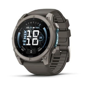 Garmin Fenix 9 - 51mm - Tytanowy z silikonowym paskiem w kolorze Pebble Gray [010-04763-01]