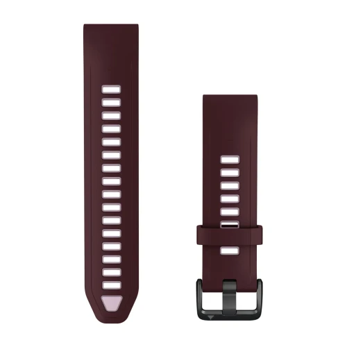 Silikonowy pasek z zapięciem o szerokości 20 mm i szybkim systemem mocowania Garmin QuickFit.