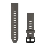 Silikonowy pasek z zapięciem o szerokości 20 mm i szybkim systemem mocowania Garmin QuickFit.