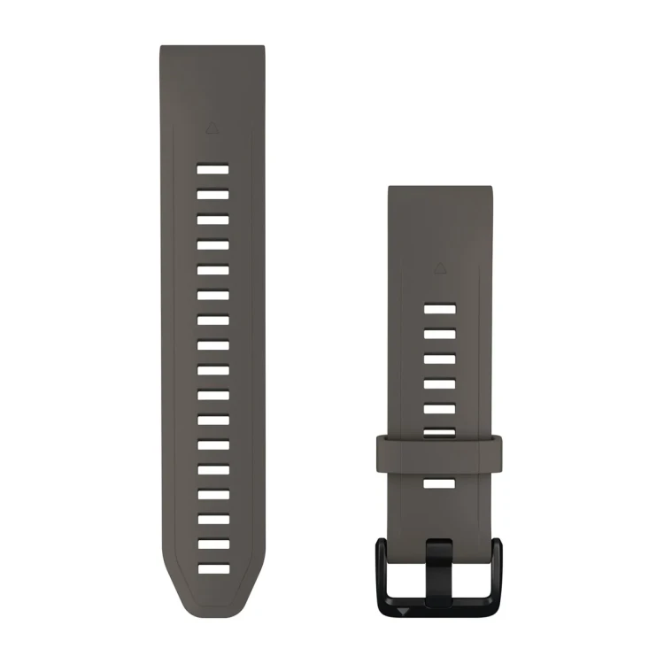 Silikonowy pasek z zapięciem o szerokości 20 mm i szybkim systemem mocowania Garmin QuickFit.