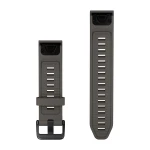 Silikonowy pasek z zapięciem o szerokości 20 mm i szybkim systemem mocowania Garmin QuickFit.