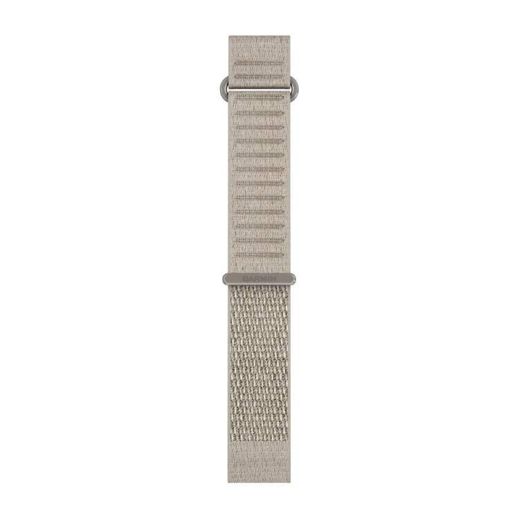 Materiałowy pasek ComfortFit o szerokości 20 mm i szybkim systemem mocowania Garmin QuickFit.
