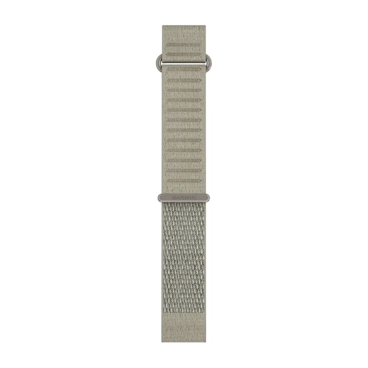 Materiałowy pasek ComfortFit o szerokości 20 mm i szybkim systemem mocowania Garmin QuickFit.