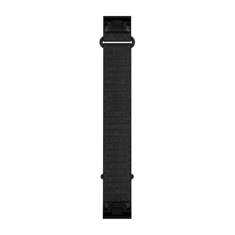 Materiałowy pasek ComfortFit o szerokości 20 mm i szybkim systemem mocowania Garmin QuickFit.