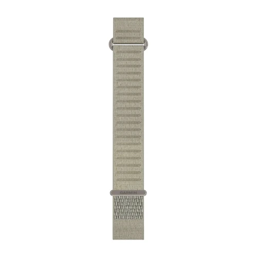 Materiałowy pasek ComfortFit o szerokości 20 mm i szybkim systemem mocowania Garmin QuickFit.