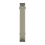 Materiałowy pasek ComfortFit o szerokości 20 mm i szybkim systemem mocowania Garmin QuickFit.