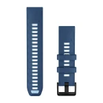 Silikonowy pasek z zapięciem o szerokości 22 mm i szybkim systemem mocowania Garmin QuickFit.