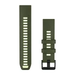 Silikonowy pasek z zapięciem o szerokości 22 mm i szybkim systemem mocowania Garmin QuickFit.