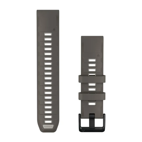 Silikonowy pasek z zapięciem o szerokości 22 mm i szybkim systemem mocowania Garmin QuickFit.