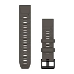 Silikonowy pasek z zapięciem o szerokości 22 mm i szybkim systemem mocowania Garmin QuickFit.