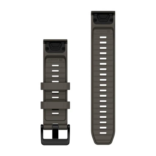 Silikonowy pasek z zapięciem o szerokości 22 mm i szybkim systemem mocowania Garmin QuickFit.