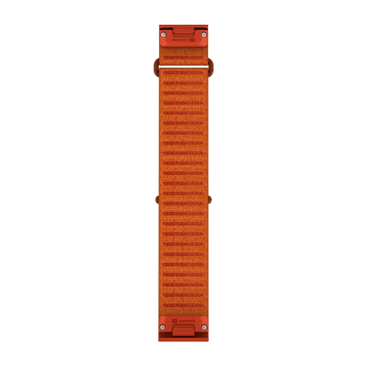 Materiałowy pasek ComfortFit o szerokości 22 mm i szybkim systemem mocowania Garmin QuickFit.