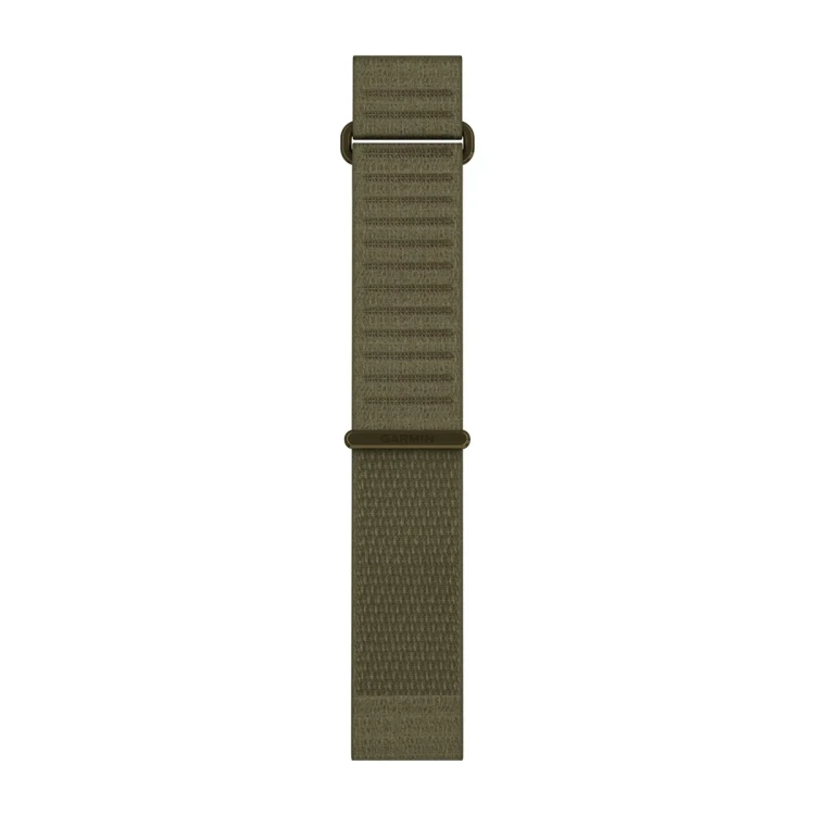 Materiałowy pasek ComfortFit o szerokości 22 mm i z szybkim systemem mocowania Garmin QuickFit.
