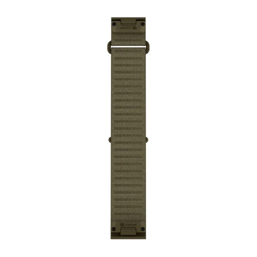 Materiałowy pasek ComfortFit o szerokości 22 mm i z szybkim systemem mocowania Garmin QuickFit.