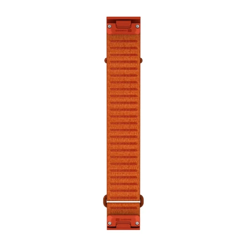 Materiałowy pasek ComfortFit o szerokości 22 mm i szybkim systemem mocowania Garmin QuickFit.