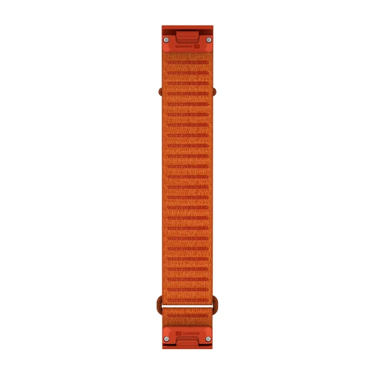 Materiałowy pasek ComfortFit o szerokości 22 mm i szybkim systemem mocowania Garmin QuickFit.