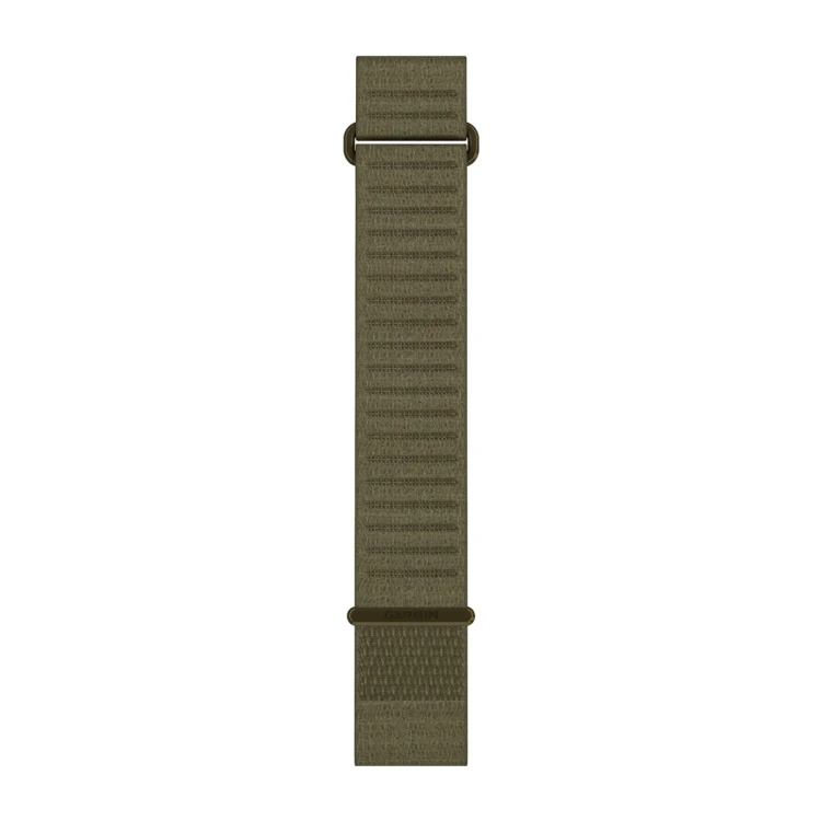 Materiałowy pasek ComfortFit o szerokości 22 mm i szybkim systemem mocowania Garmin QuickFit.