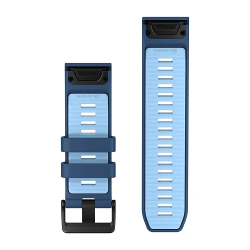 Silikonowy pasek z zapięciem o szerokości 26 mm i szybkim systemem mocowania Garmin QuickFit.