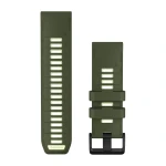 Silikonowy pasek z zapięciem o szerokości 26 mm i szybkim systemem mocowania Garmin QuickFit.
