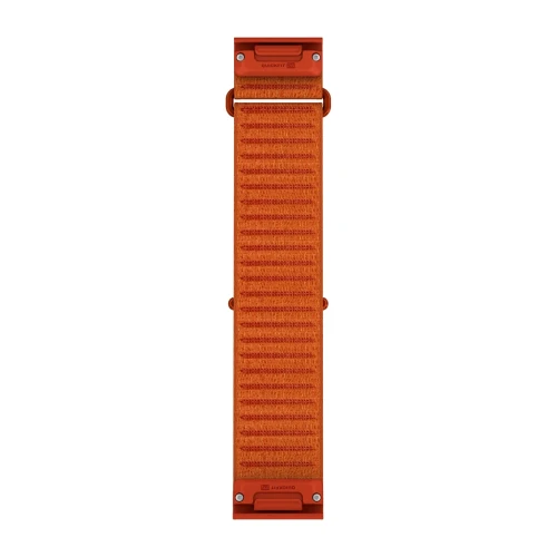 Materiałowy pasek ComfortFit o szerokości 26 mm i z szybkim systemem mocowania Garmin QuickFit.