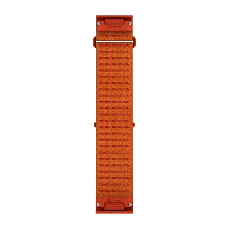 Materiałowy pasek ComfortFit o szerokości 26 mm i z szybkim systemem mocowania Garmin QuickFit.