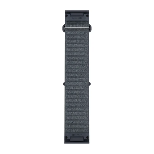 Materiałowy pasek ComfortFit o szerokości 26 mm i z szybkim systemem mocowania Garmin QuickFit.