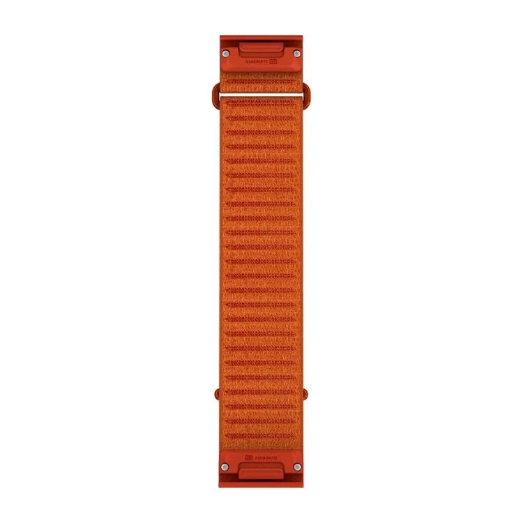Materiałowy pasek ComfortFit o szerokości 26 mm i z szybkim systemem mocowania Garmin QuickFit.