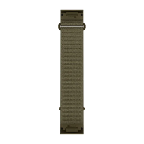 Materiałowy pasek ComfortFit o szerokości 26 mm i z szybkim systemem mocowania Garmin QuickFit.