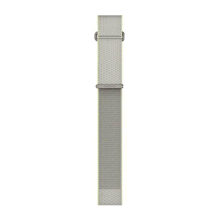 Materiałowy pasek ComfortFit o szerokości 22 mm i z szybkim systemem mocowania Garmin QuickFit.