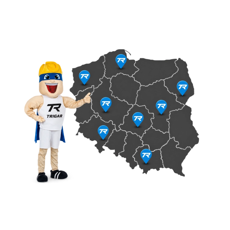 Mapa specjalistycznych sklepów z produktami Garmin